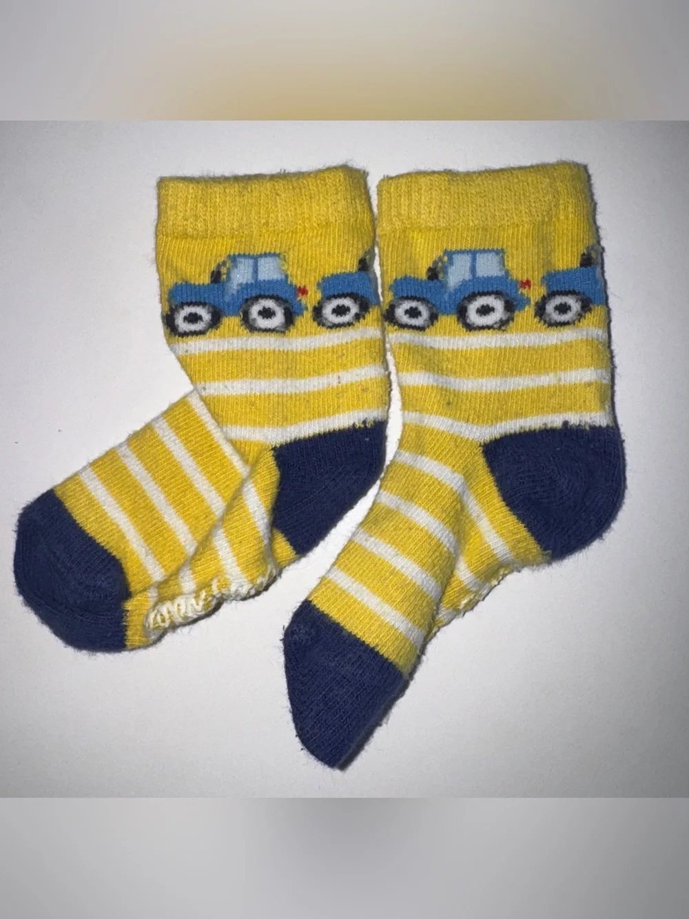 Bundle of Baby Boden socks 6-12 months tractors and stripes